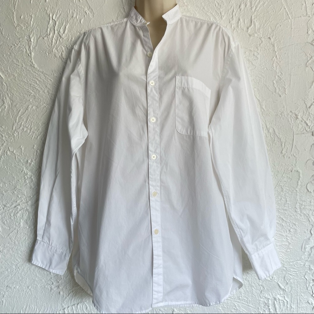 Banana Republic White Minimalist Shirt Dress